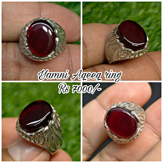 Premium Quality Yamni Aqeeq Ring