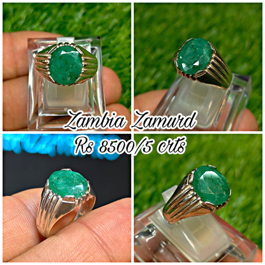 Premium Quality Zambia Zamurd Ring