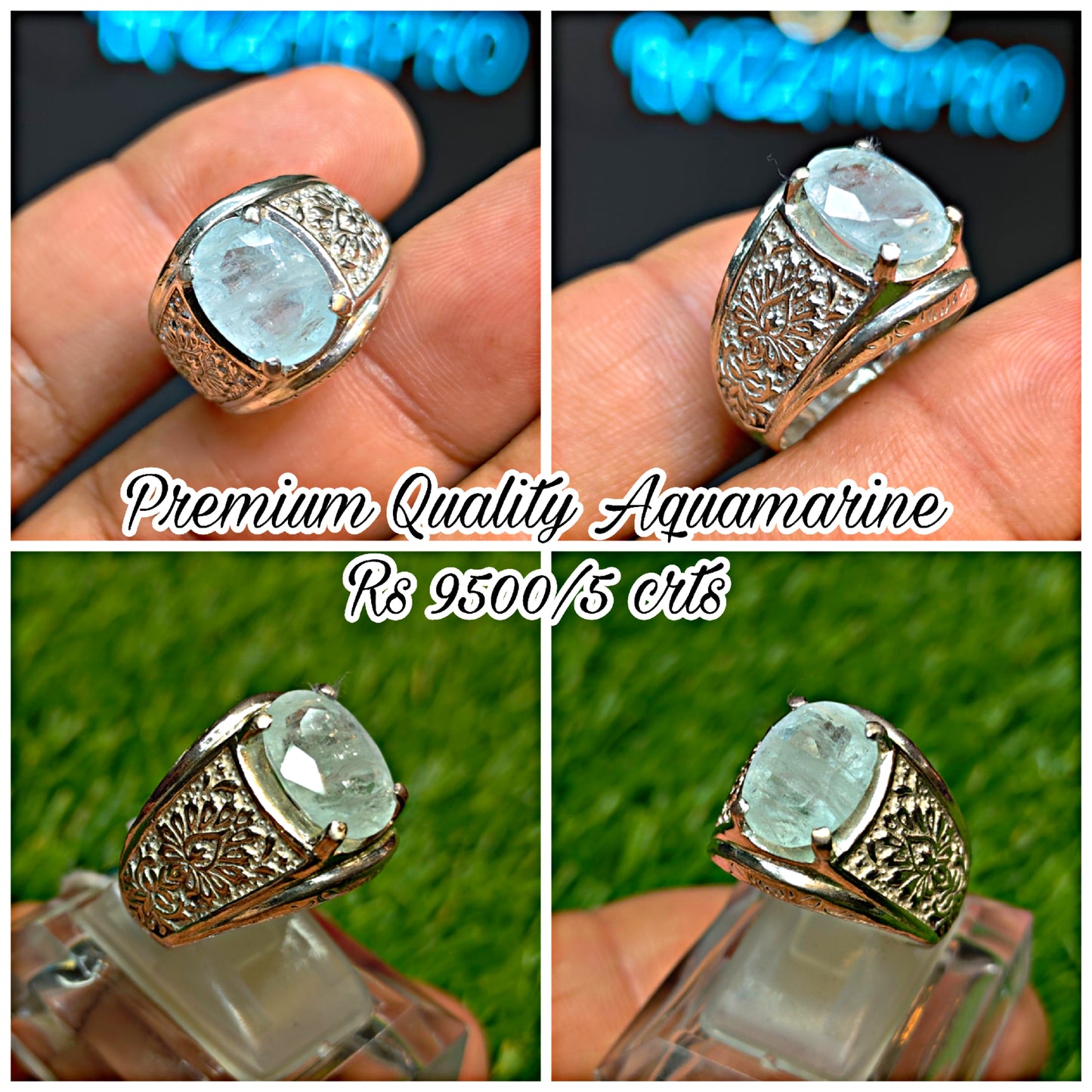 Premium Quality Aquamarine Ring
