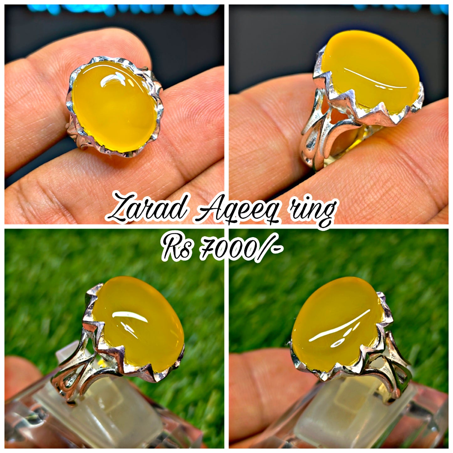 Premium Quality Zarad Aqeeq Ring