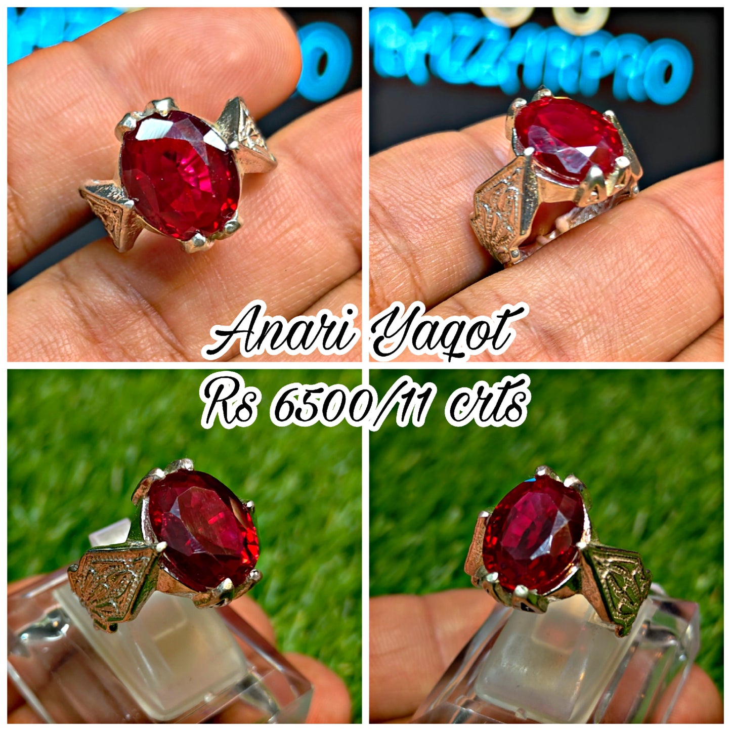 Premium Quality Anari Yaqoot Ring