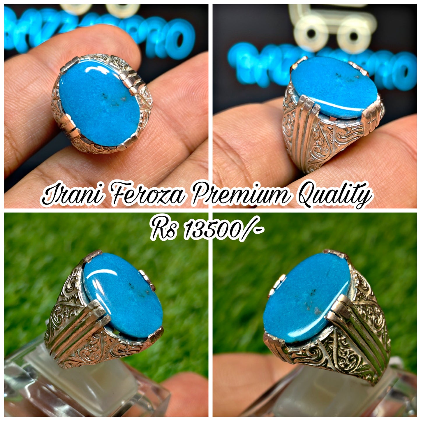 Premium Quality Irani Feroza Ring