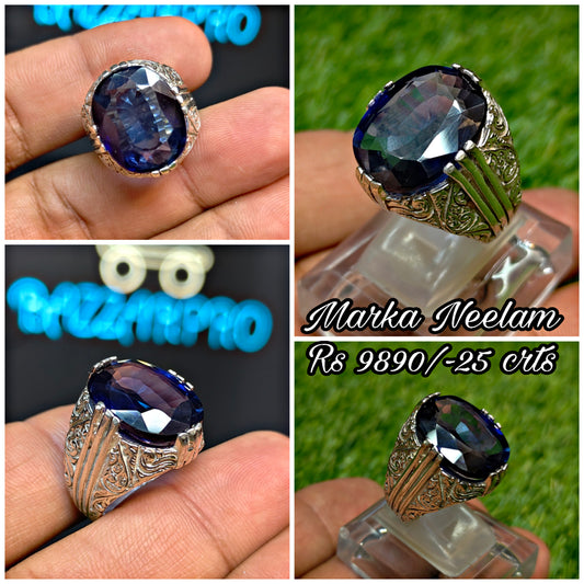 Premium Quality Marka Neelam Ring