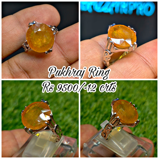 Premium Quality Pukhraj Ring