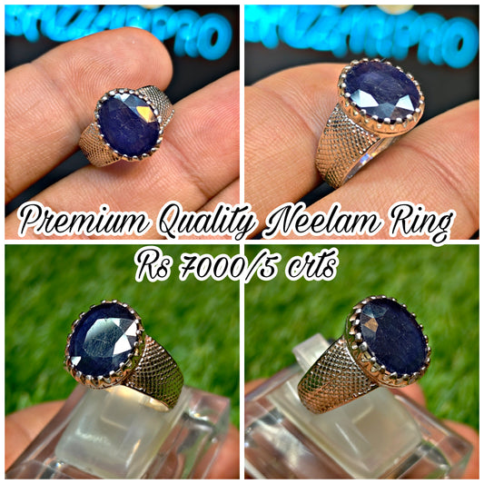 Premium Quality Neelam Ring