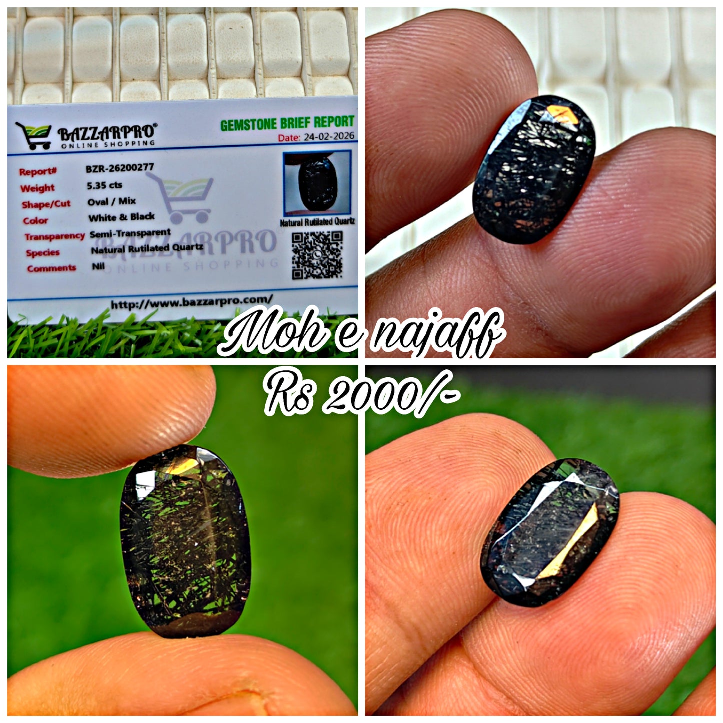 Premium Quality Moh e Najaf With Lab Certifice