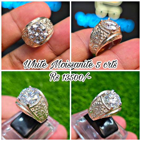 Premium Quality White Moissanite Ring