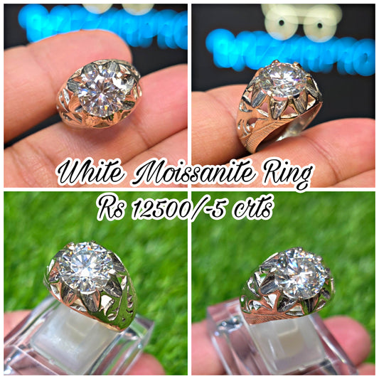 Premium Quality White Moissanite Ring