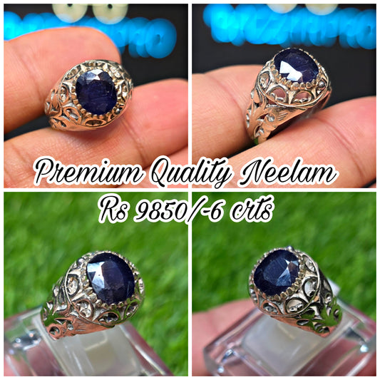 Premium Quality Neelam Ring
