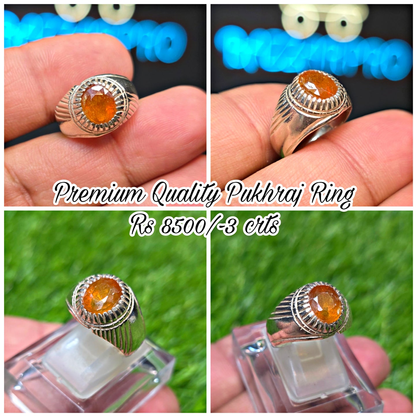 Premium Quality Pukhraj Ring