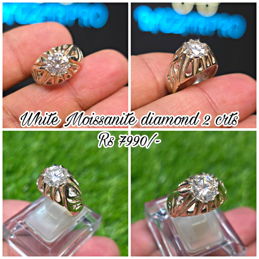 Premium Quality White Moissanite Ring