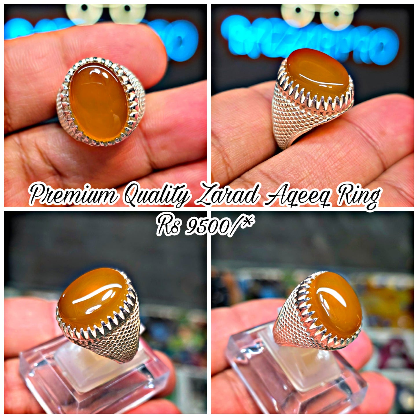 Premium Quality Zarad Aqeeq Ring