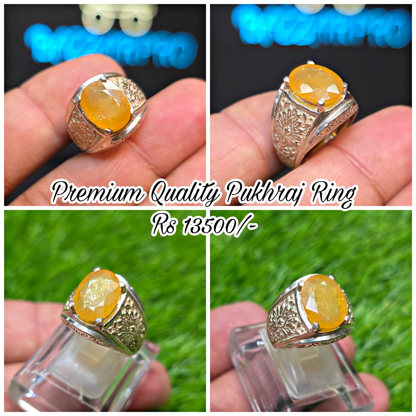 Premium Quality Pukhraj Ring