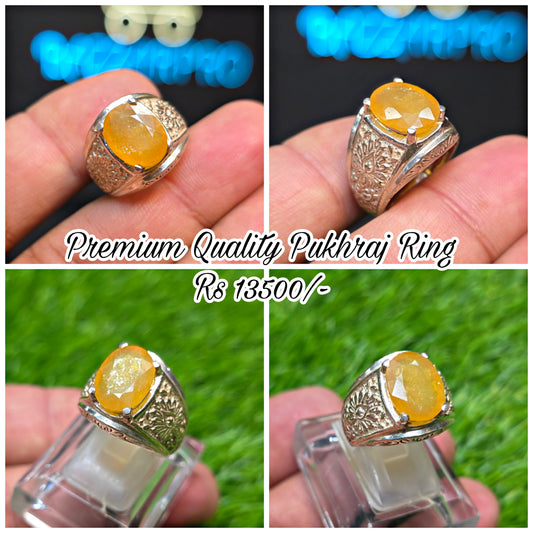 Premium Quality Pukhraj Ring