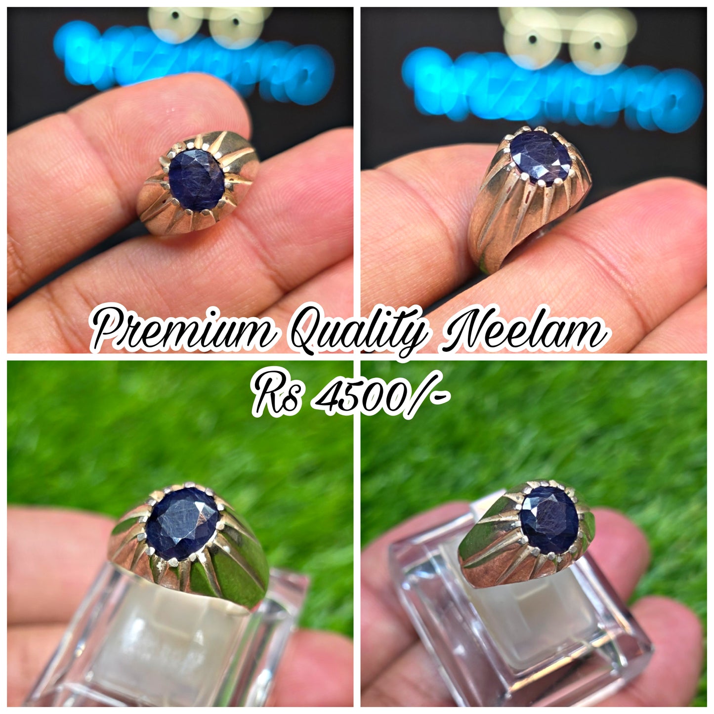 Premium Quality Neelam Ring