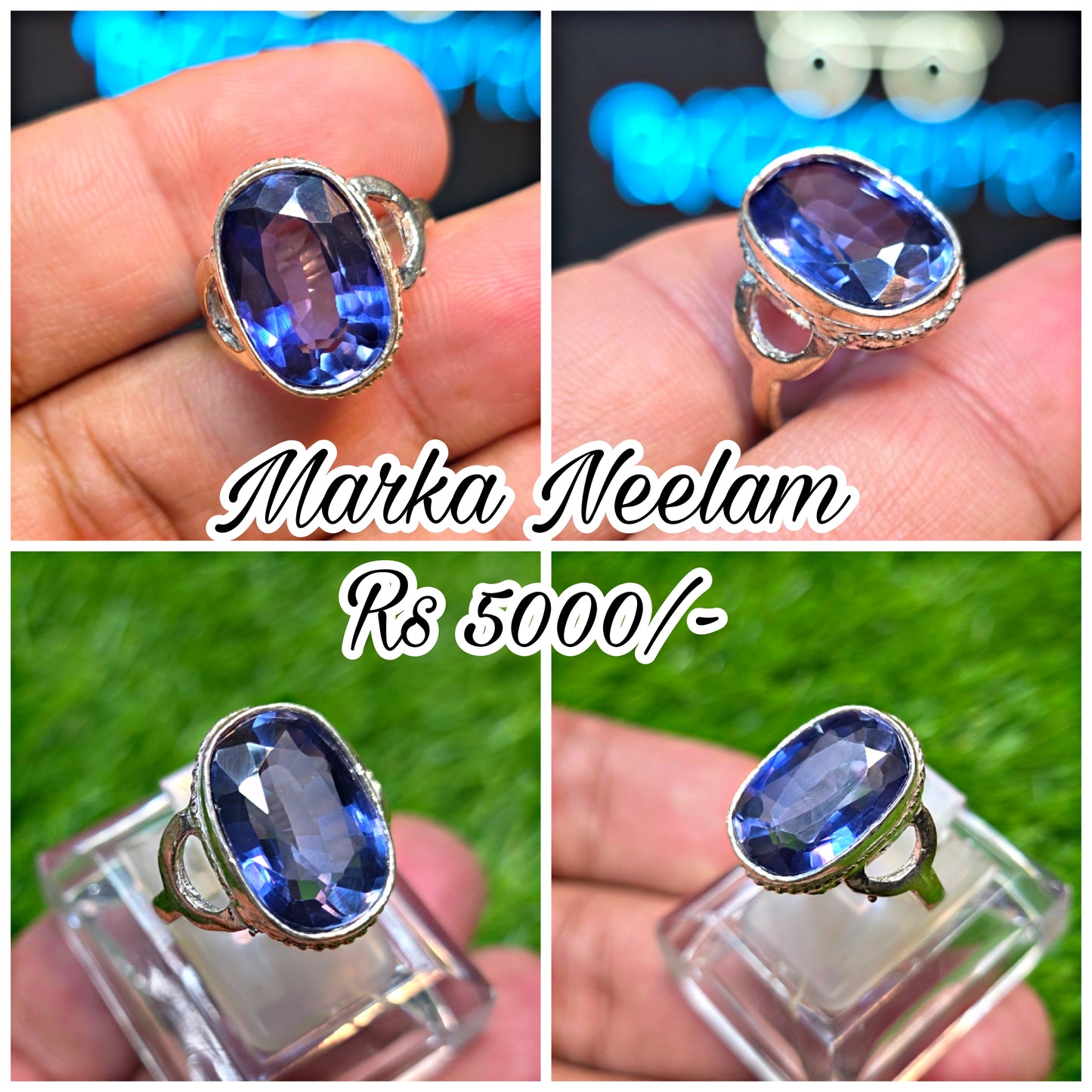 Premium Quality Marka Neelam Ring