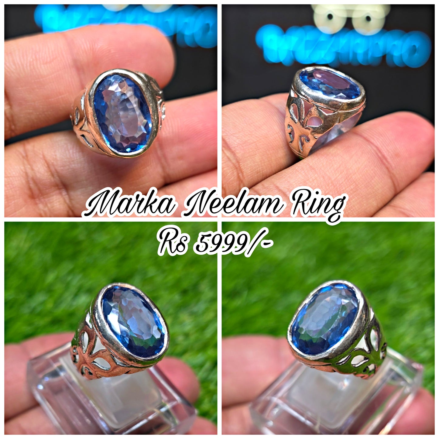 Premium Quality Marka Neelam Ring