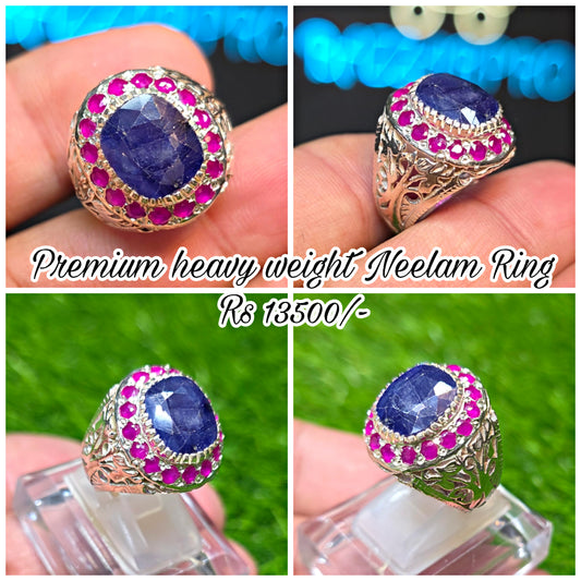 Premium Quality Neelam Ring