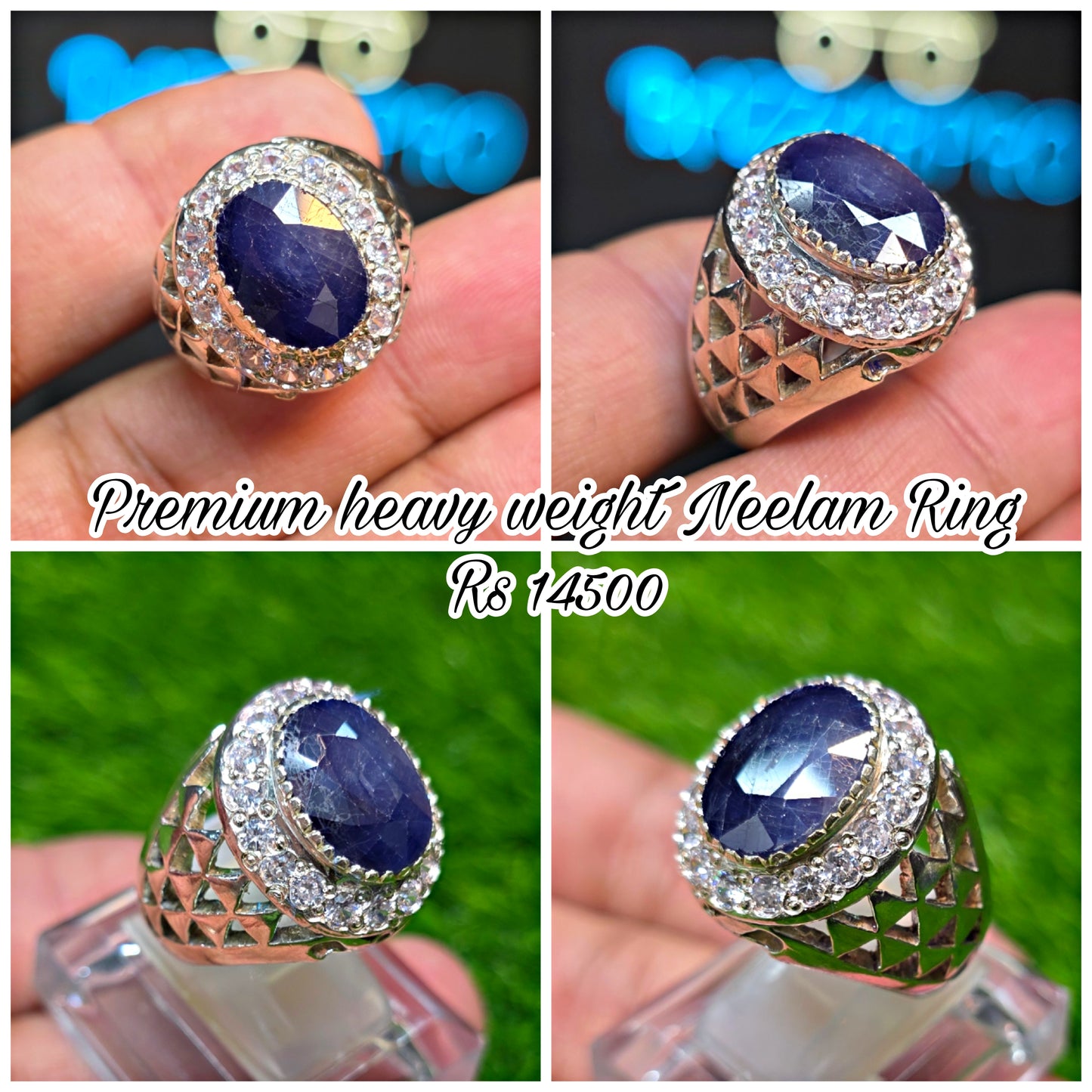 Premium Quality Neelam Ring