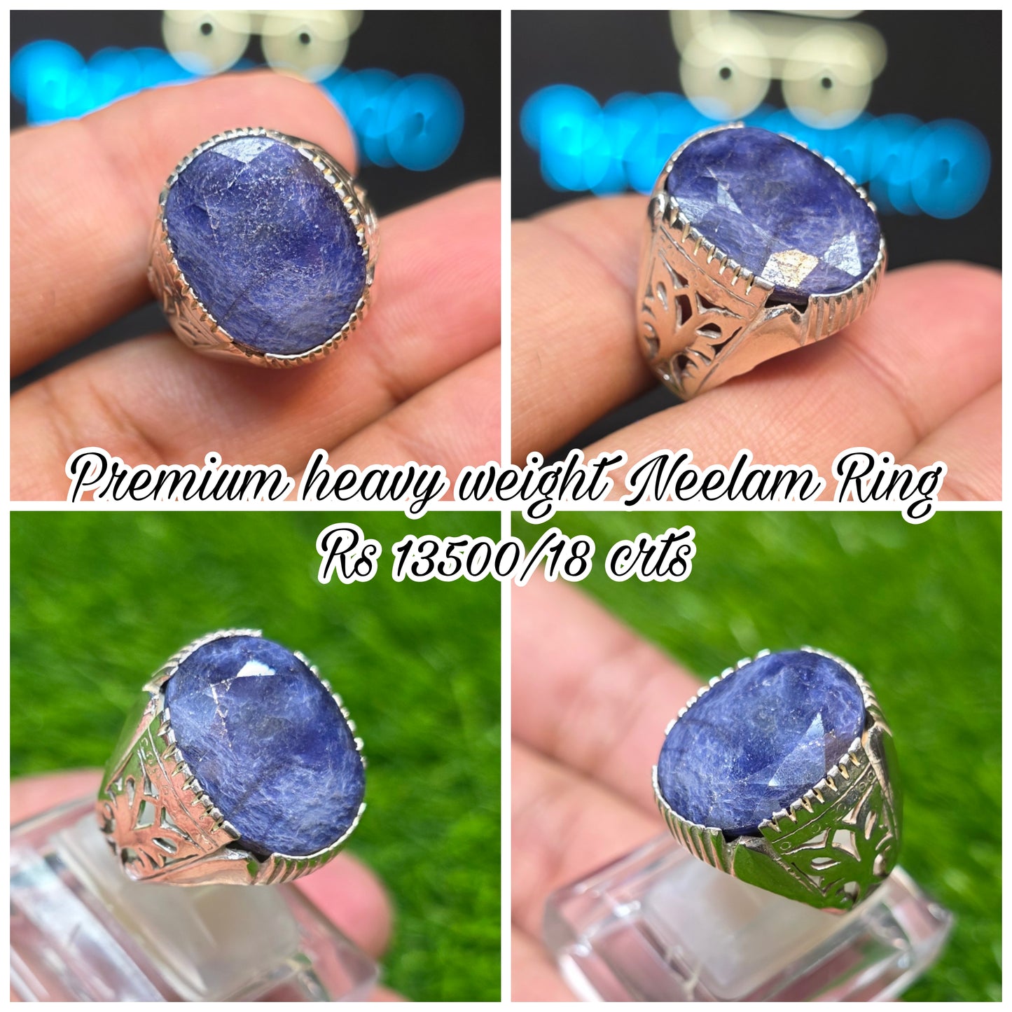 Premium Quality Neelam Ring