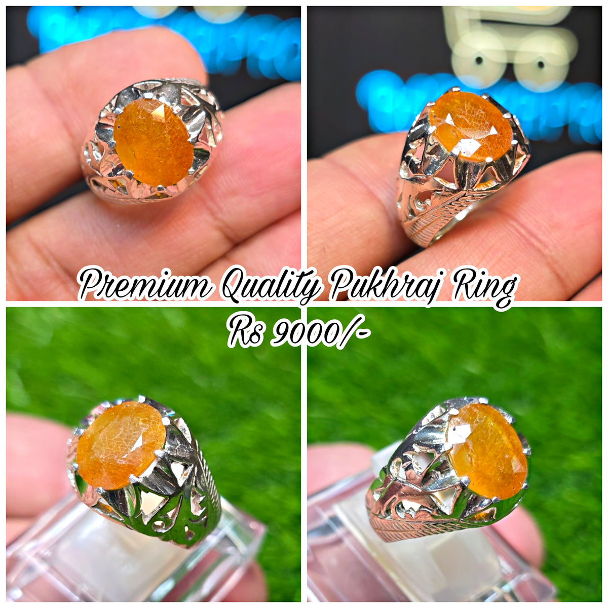 Premium Quality Pukhraj Ring