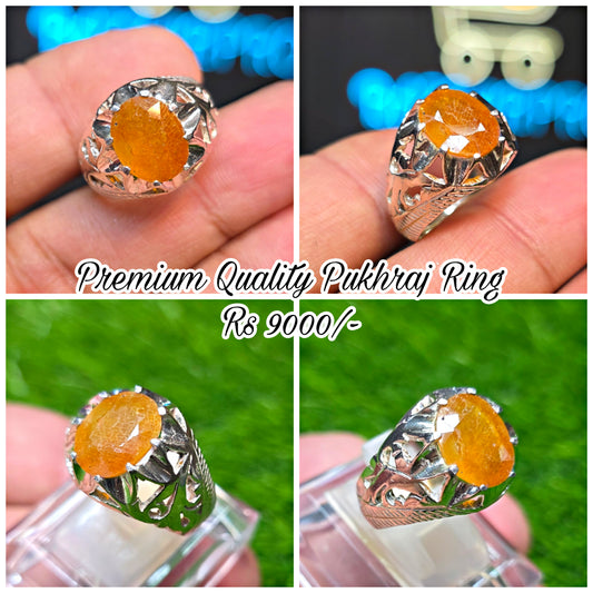 Premium Quality Pukhraj Ring