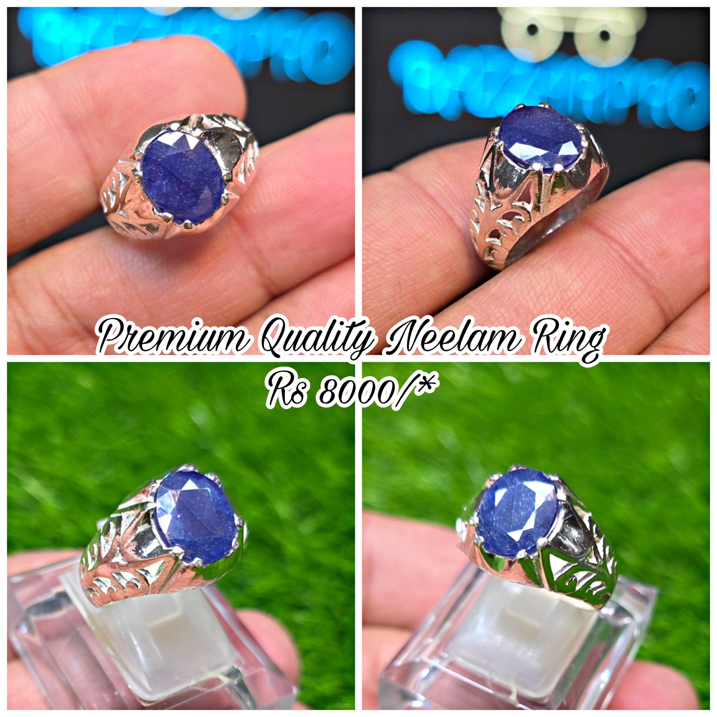 Premium Quality Neelam Ring