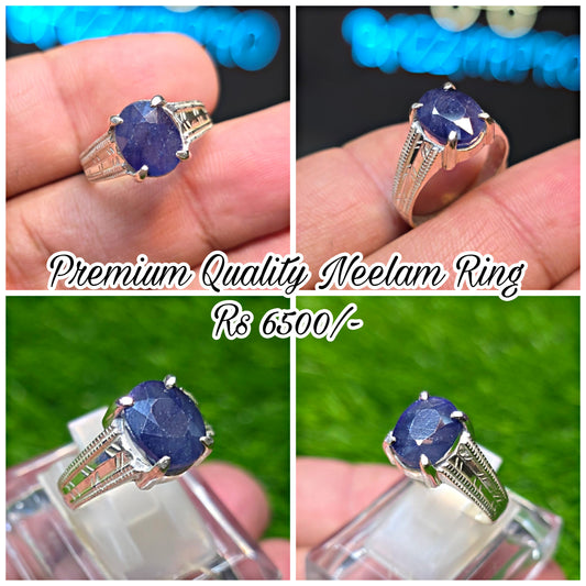 Premium Quality Neelam Ring