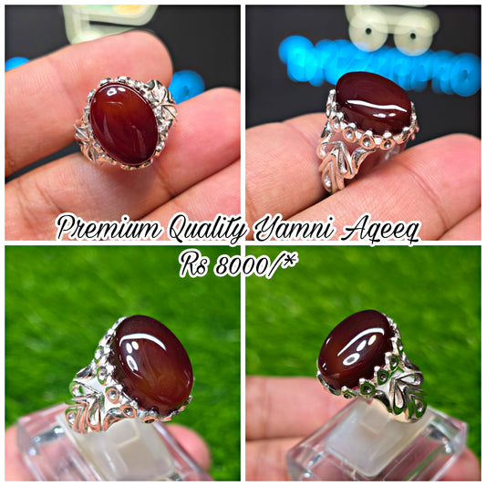 Premium Quality Yamni Aqeeq Ring