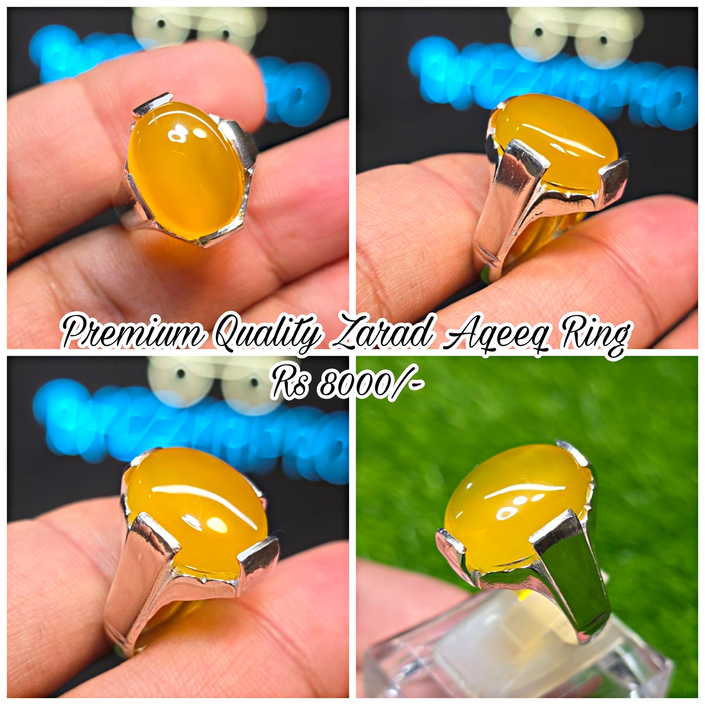 Premium Quality Zarad Aqeeq Ring