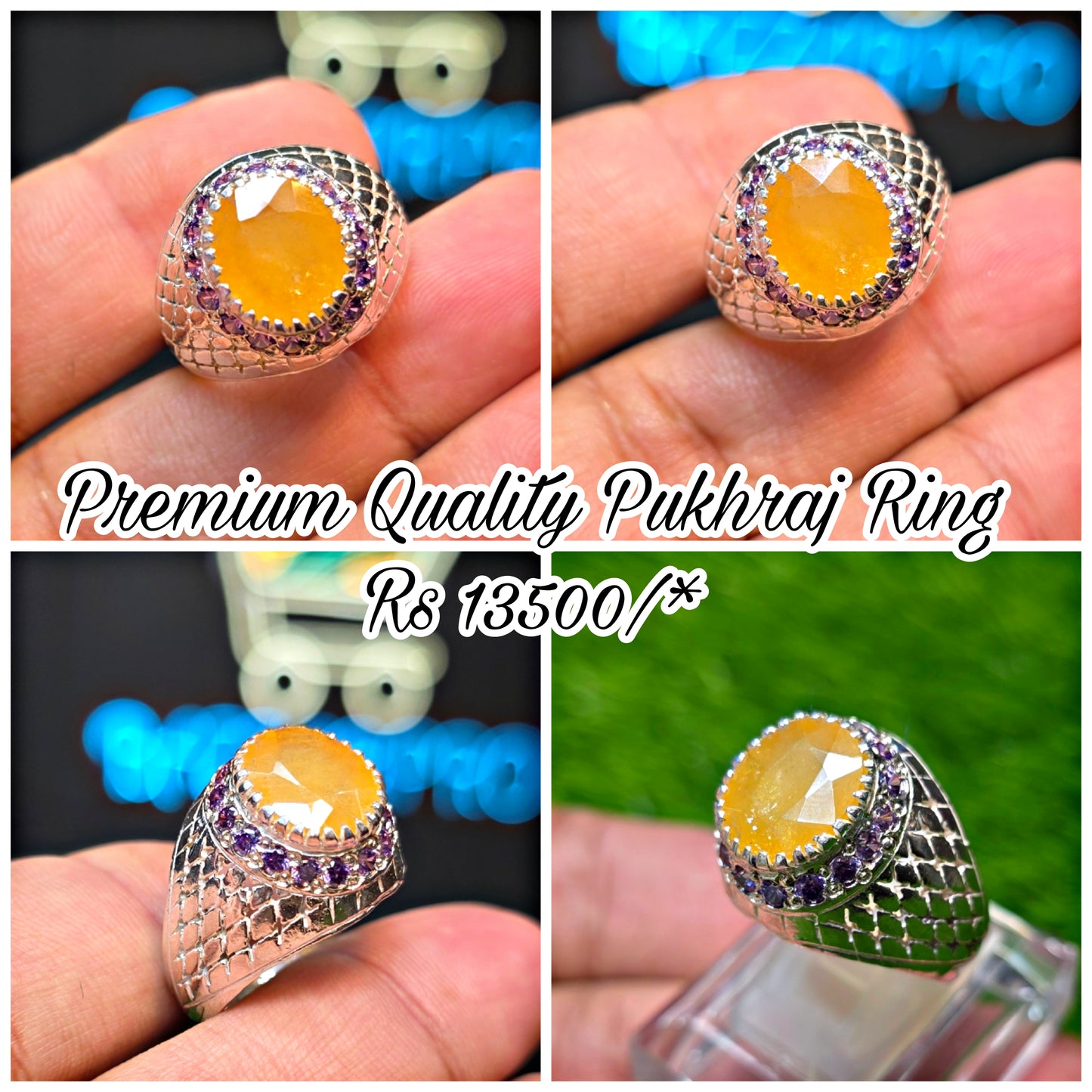 Premium Quality Pukhraj Ring