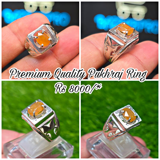 Premium Quality Pukhraj Ring