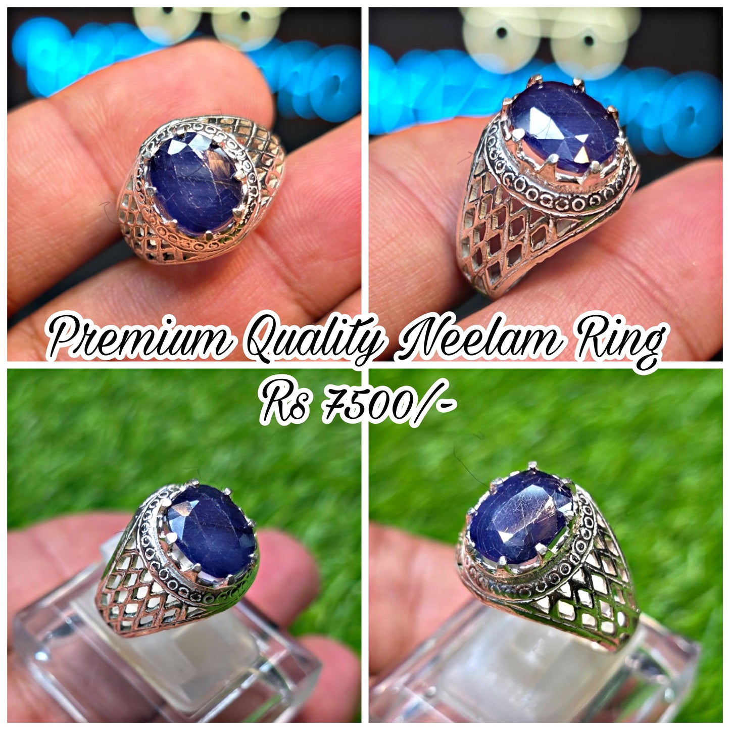 Premium Quality Neelam Ring