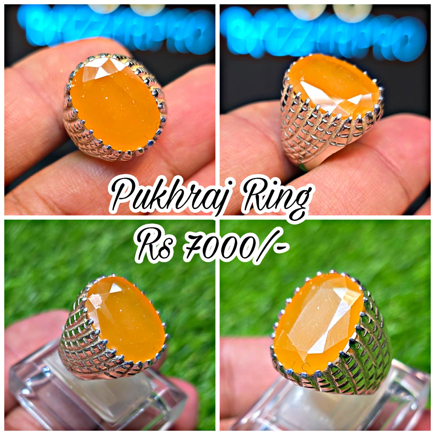Premium Quality Pukhraj Ring