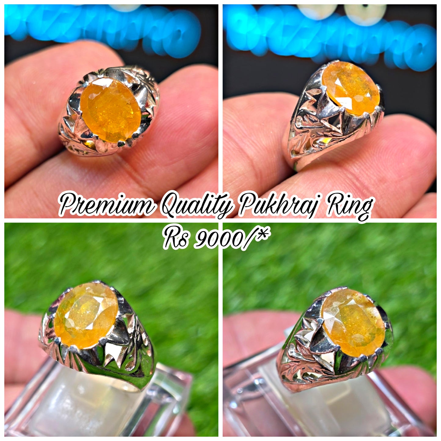 Premium Quality Pukhraj Ring