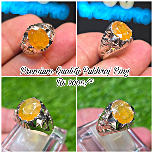 Premium Quality Pukhraj Ring