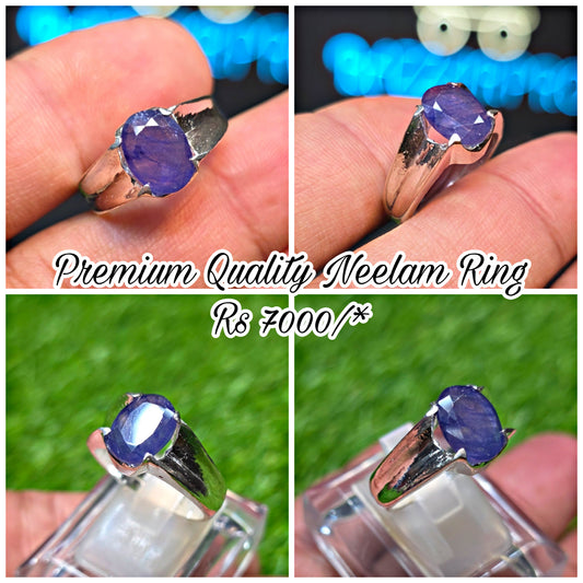 Premium Quality Neelam Ring