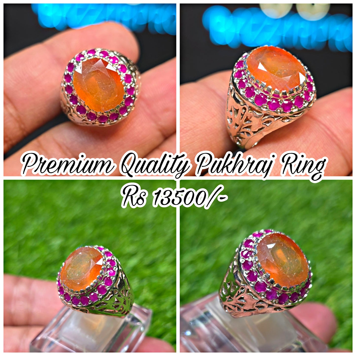 Premium Quality Pukhraj Ring