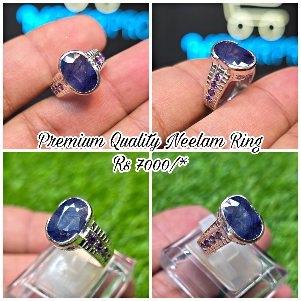 Premium Quality Neelam Ring