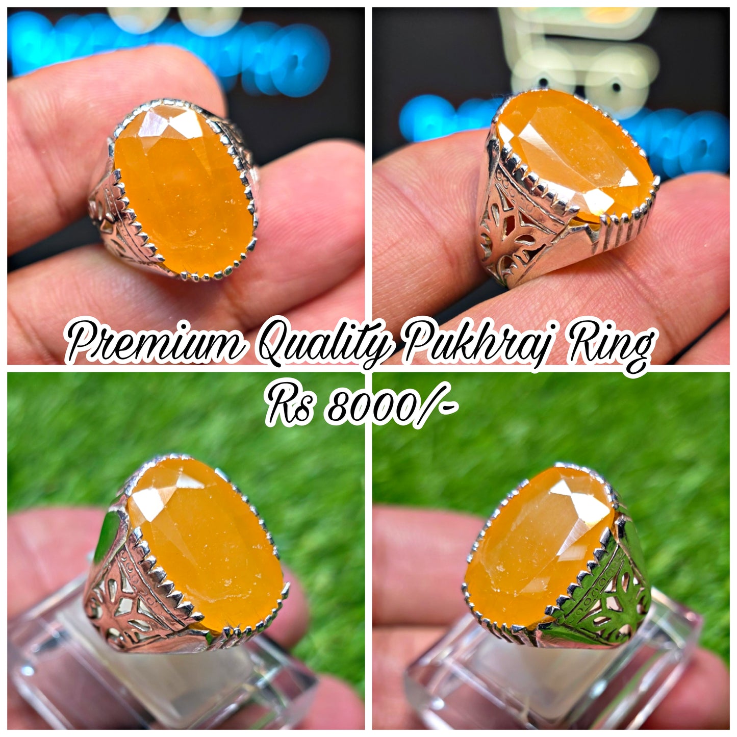 Premium Quality Pukhraj Ring