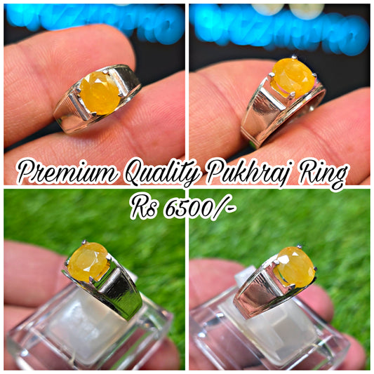 Premium Quality Pukhraj Ring