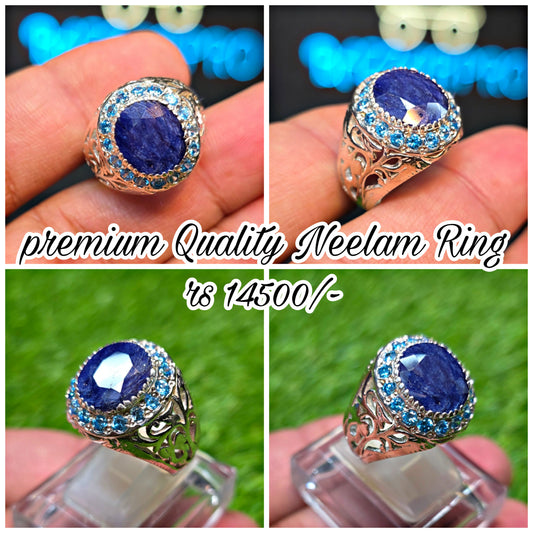 Premium Quality Neelam Ring