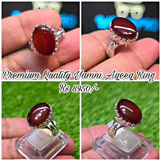 Premium Quality Yamni Aqeeq Ring