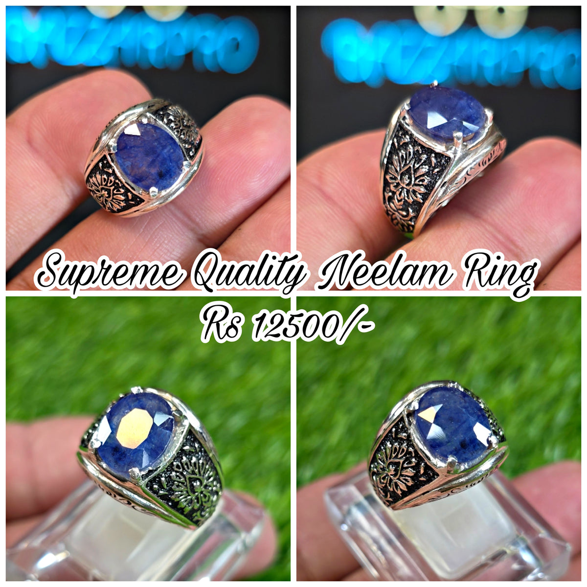 Natural Neelam Ring