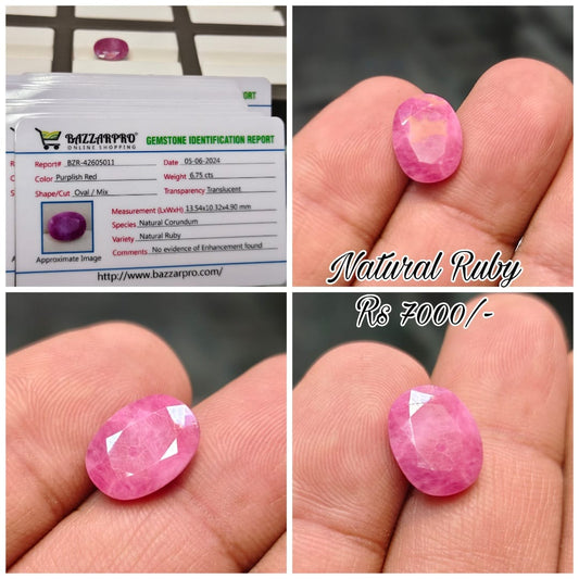 Natural Ruby (Lab Certified)