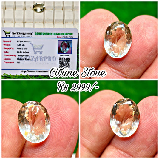 Citrine With lab certificate