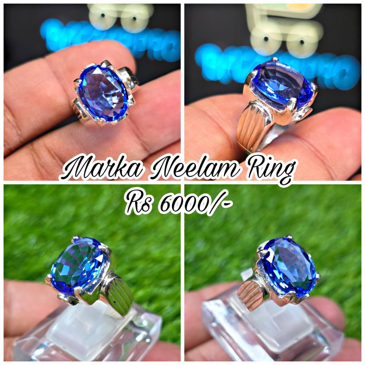 Premium Quality Marka Neelam Ring