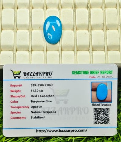 Premium Quality Irani Feroza With Lab Certificate