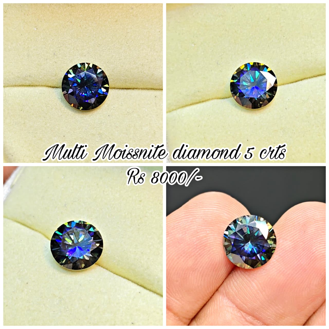 Multi Color Moissanite