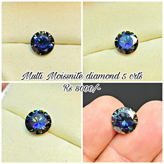 Multi Color Moissanite